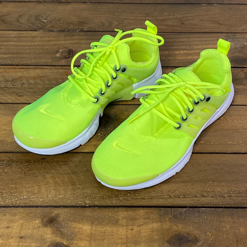 Nike Air Presto GS Volt Black Neon Green DO1379-700 Youth 6Y Women 7.5 Running